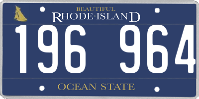 RI license plate 196964