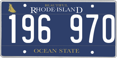 RI license plate 196970