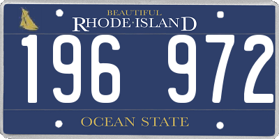 RI license plate 196972