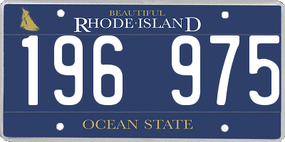 RI license plate 196975