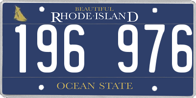 RI license plate 196976