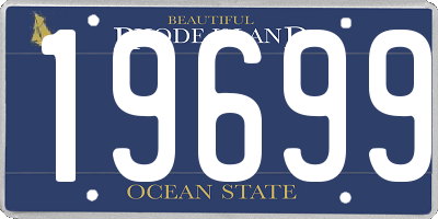 RI license plate 19699