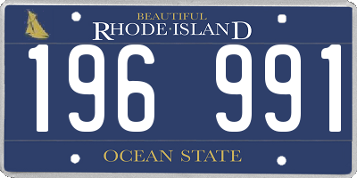 RI license plate 196991