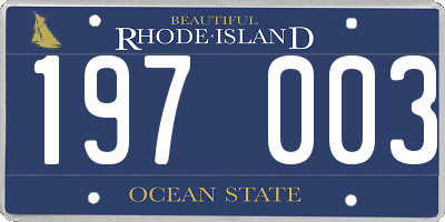 RI license plate 197003
