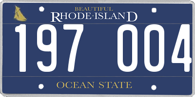 RI license plate 197004