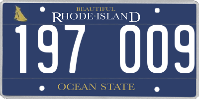 RI license plate 197009
