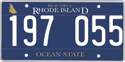 RI license plate 197055
