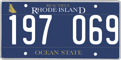 RI license plate 197069
