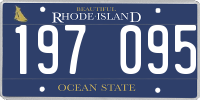 RI license plate 197095
