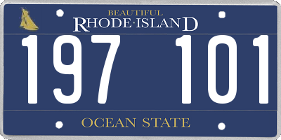 RI license plate 197101