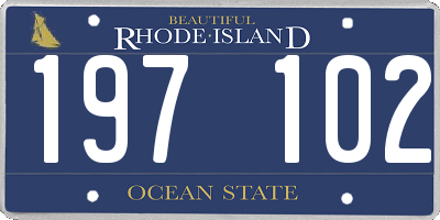 RI license plate 197102
