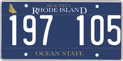 RI license plate 197105