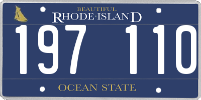 RI license plate 197110