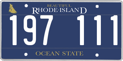 RI license plate 197111