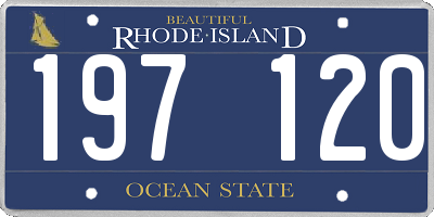 RI license plate 197120
