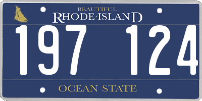 RI license plate 197124