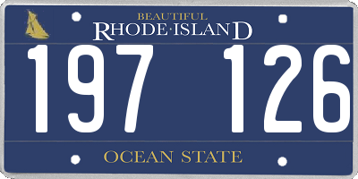RI license plate 197126