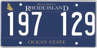 RI license plate 197129