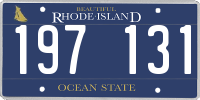 RI license plate 197131