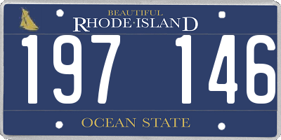RI license plate 197146