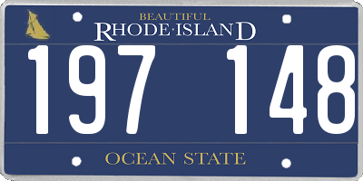 RI license plate 197148