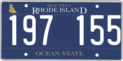 RI license plate 197155