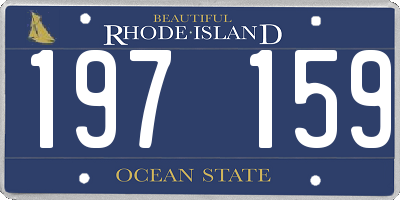 RI license plate 197159