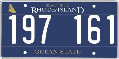 RI license plate 197161