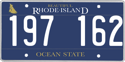 RI license plate 197162