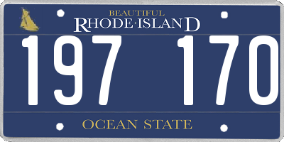 RI license plate 197170