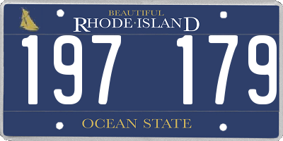 RI license plate 197179