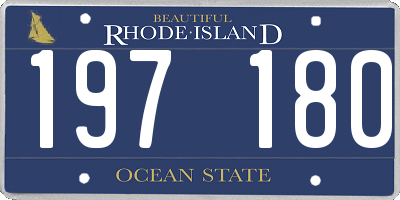 RI license plate 197180