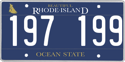 RI license plate 197199
