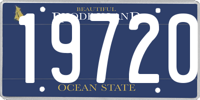 RI license plate 19720