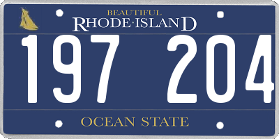 RI license plate 197204