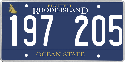 RI license plate 197205