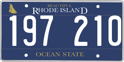 RI license plate 197210