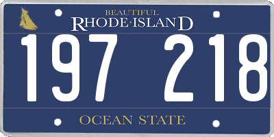 RI license plate 197218