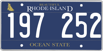RI license plate 197252