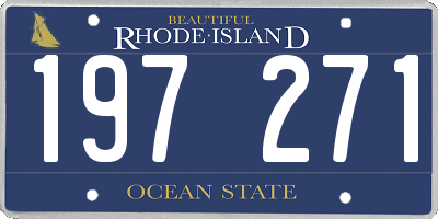 RI license plate 197271