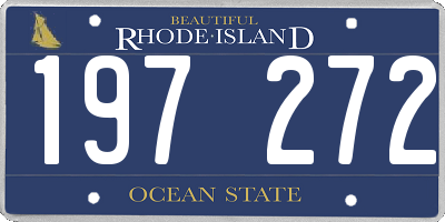 RI license plate 197272