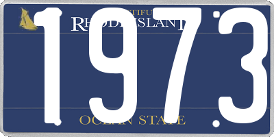 RI license plate 1973
