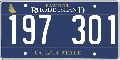 RI license plate 197301