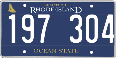 RI license plate 197304