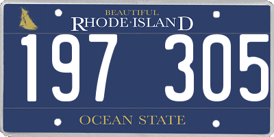 RI license plate 197305