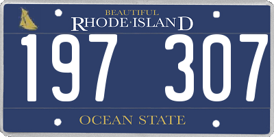 RI license plate 197307