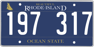 RI license plate 197317