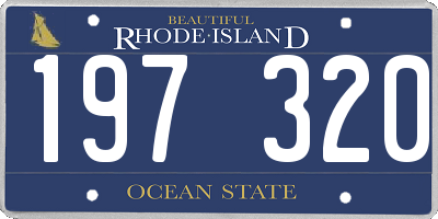 RI license plate 197320