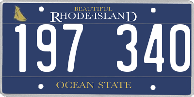 RI license plate 197340