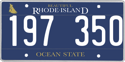 RI license plate 197350